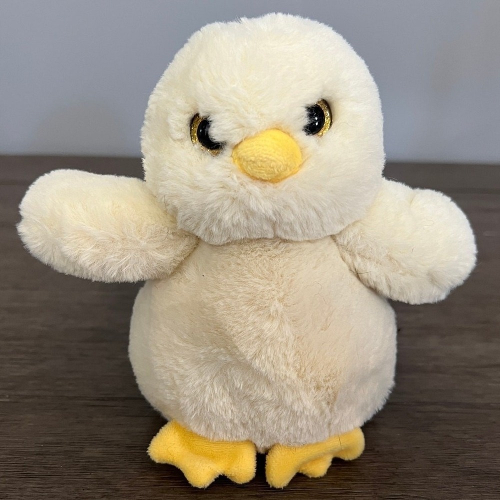 Bearington Collection Yellow Chick Plush 6" Stuffed Animal Easter Baby Bird Toy